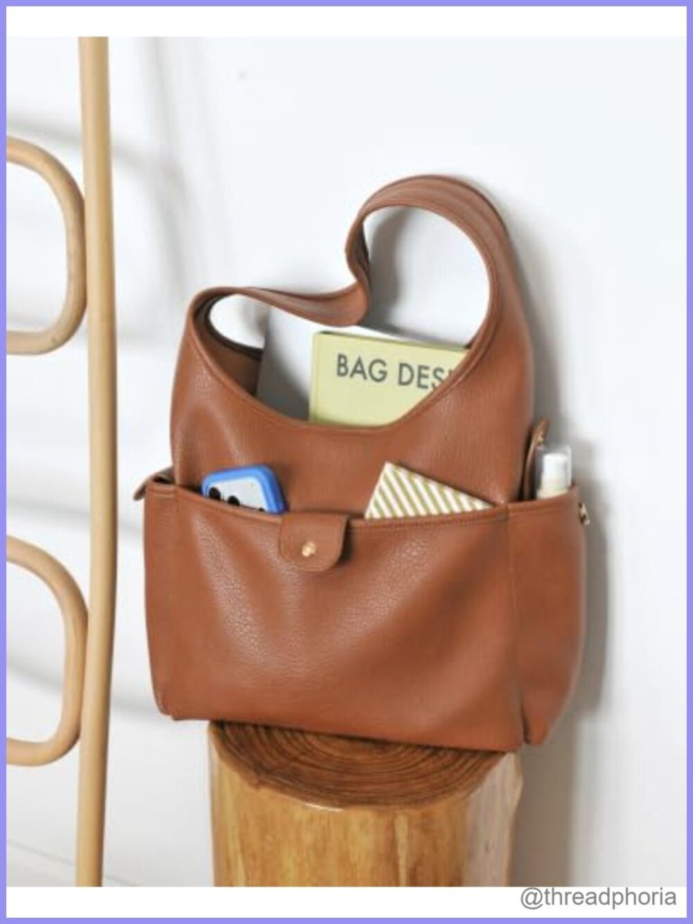 Soft Faux Leather Hobo Bag Large Multi-Pocket Shoulder Purse - Picture 4 of 6